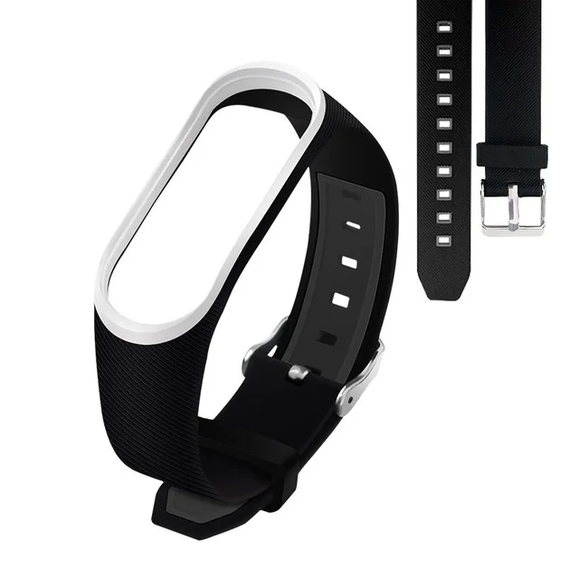 Ремешок для Miband 4/3 Xiaomi силиконовый наручный умный браслет часы Xiomi Xaiomi Xiami Xaomi Xaiomy браслет - Цвет: B