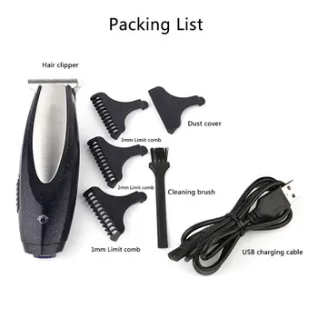 

Multifunction Multifunction USB Electric Hair Clipper Rechargeable Adult profession Hair Trimmer Silent Shaver Oil Head Scissors