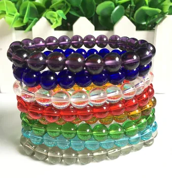 

New Fashion Colorful Crystal Beaded Bracelets For Women Sweet Temperament Handwork Bracelets & Bangles Charms Jewelry