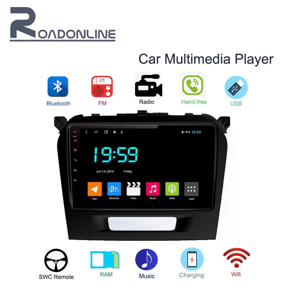 Perfect Android 2Din 9 "HD Car Multimedia player/Vehicle Radio Stereo/GPS navigation Via MAP/WIFI/USB/RDS/AUX/Bluetooth for2015-16Vitera 0 Perfect Android 2Din 9 "HD Car Multimedia player/Vehicle Radio Stereo/GPS navigation Via MAP/WIFI/USB/RDS/AUX/Bluetooth for2015-16Vitera 0