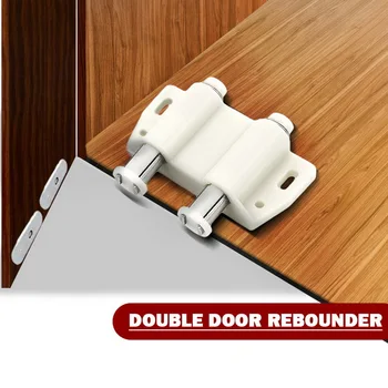 Magnetic Push Latches Double Cabinet Catches Kitchen Door Stopper Drawer Latch Soft Close Push to Open Magnetic Hardware