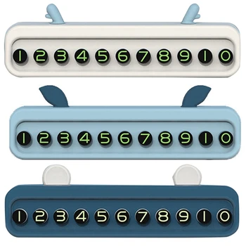

Stop Sign Bracket 3D Cartoon Phone Number Plate Sticker Fashion Parking Stop Sign for Car Automobile Accessories