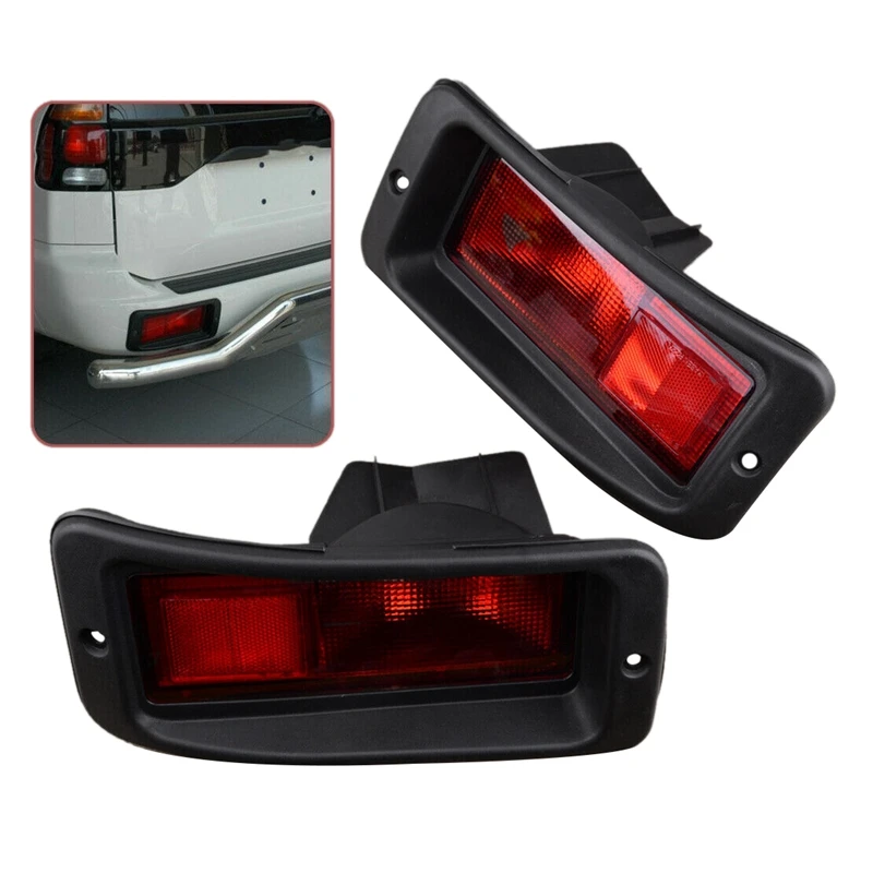 2 x Rear Bumper Reflector Light Tail Light for Mitsubishi Pajero