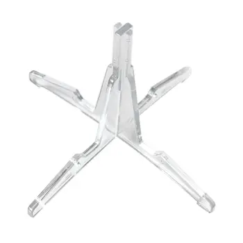 

Transparent Clarinet Stand Bracket Racks Portable Plastic Frame Holder Foldable Clarionet Stand Y51D