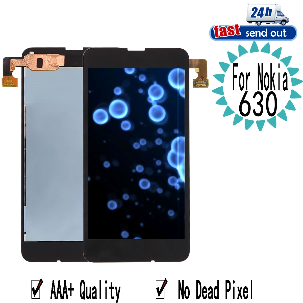 630 A Cristalli Liquidi Per Nokia Lumia 630 Display Lcd Touch Screen Digitizer Assembly Di Ricambio Per Nokia Lumia630