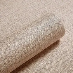 Linen Self-Adhesive Wallpaper PVC Waterproof Sticker For All kinds Of Smooth And Flat Places Like The Kitchen Or Bathroom Table