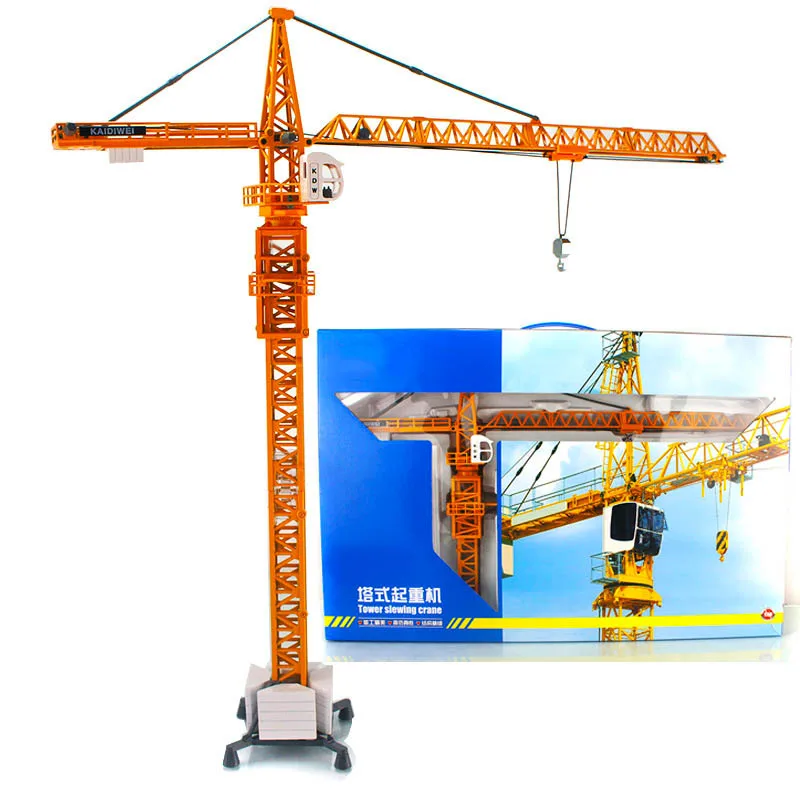 

1/50 Tower Crane Site facility Engineering Building Truck Model Collection Metal Art Traffic Toys Scenario simulation children