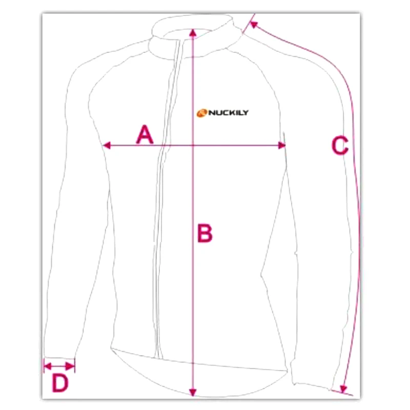 NUCKILY Men Winter Jacket Thermal Cycling Long Sleeve Jacket Waterproof Windproof riding running Coat
