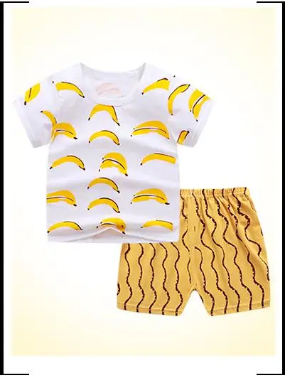 baby girl cotton clothing set Summer Baby Boys Clothes Girl Sets Tops Cotton Cartoon Animal Costumes Tracksuits Infant Clothing 2 Pieces Suits Pants stylish baby clothing set