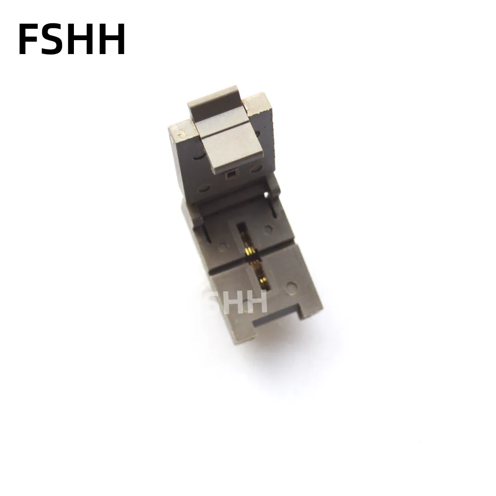

Раскладушка QFN6 тестовая розетка WSON6 DFN6 MLF6 ic Разъем шаг 0,5 мм 2x2 мм Размер