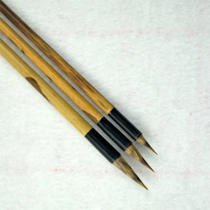 Chinese Calligraphy Brush 3pcs Stone Badger Hair Brush Pen Set Caligrafia Tinta China Chinese Painting Writing Brushes Set