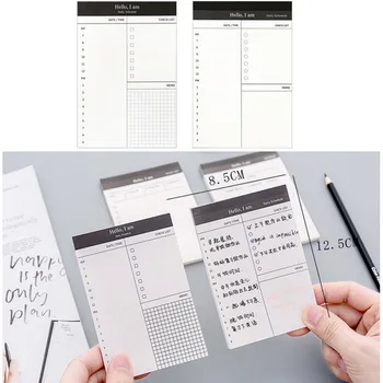 

2019 New Arrive Paper Memo Pad Daily Planner Office Desk Check List Notepad To Do List School Office Stationery Hot Sale Free Sh