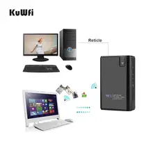KuWFi – lecteur de cartes SD/TF/CF, 300Mbps, partage de données sans fil, routeur et répéteur sans fil, 6000MAH, RJ45, pour IOS et Android