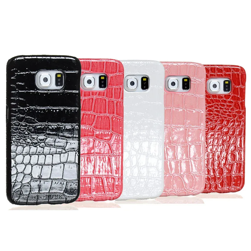 New arrival Premium alligator crocodile skin anti-skid PC Case For Samsung Galaxy S6 G9200 protector shell back Cover |