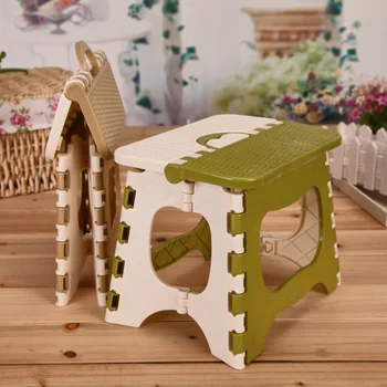 

Large plastic folding stool portable thick bamboo bench small bench outdoor fishing stool