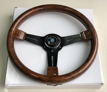 

Italy ND 14inch Wooden Look Steering Wheel Drift Sport Steering Wheels