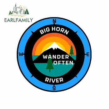 

EARLFAMILY 13cm x 13cm for Bighorn River Montana Graphics Funny Car Stickers and Decals Car Wrap Vinyl Car Door Protector