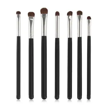 

7pcs Natural Hair Eye Makeup Brushes Set Eyeshadow Shadow Brushes Makeup Tool Shader Blending Professional Make Up Brushes Set