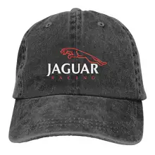 TSDFCMen Женская винтажная Регулируемая Кепка с логотипом Jaguar бейсболка, Черная