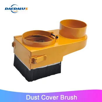 

Dust Cover Brush 65/80/100mm Diameter Orange Dust Collector for cnc Milling Machine Router Tools