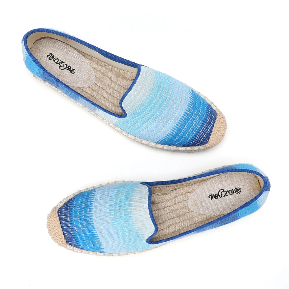 2021 Zapatillas Mujer Sale Ballet Flats Canvas Slip-on Casual Round Toe Sapatos Tienda Soludos Espadrilles Shoes Platform Size 6