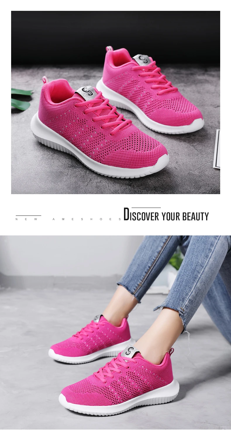 Platform lightweight breathable mesh women chunky sneakers gym sports trainers woman tennis shoes tenis feminino chaussure femme