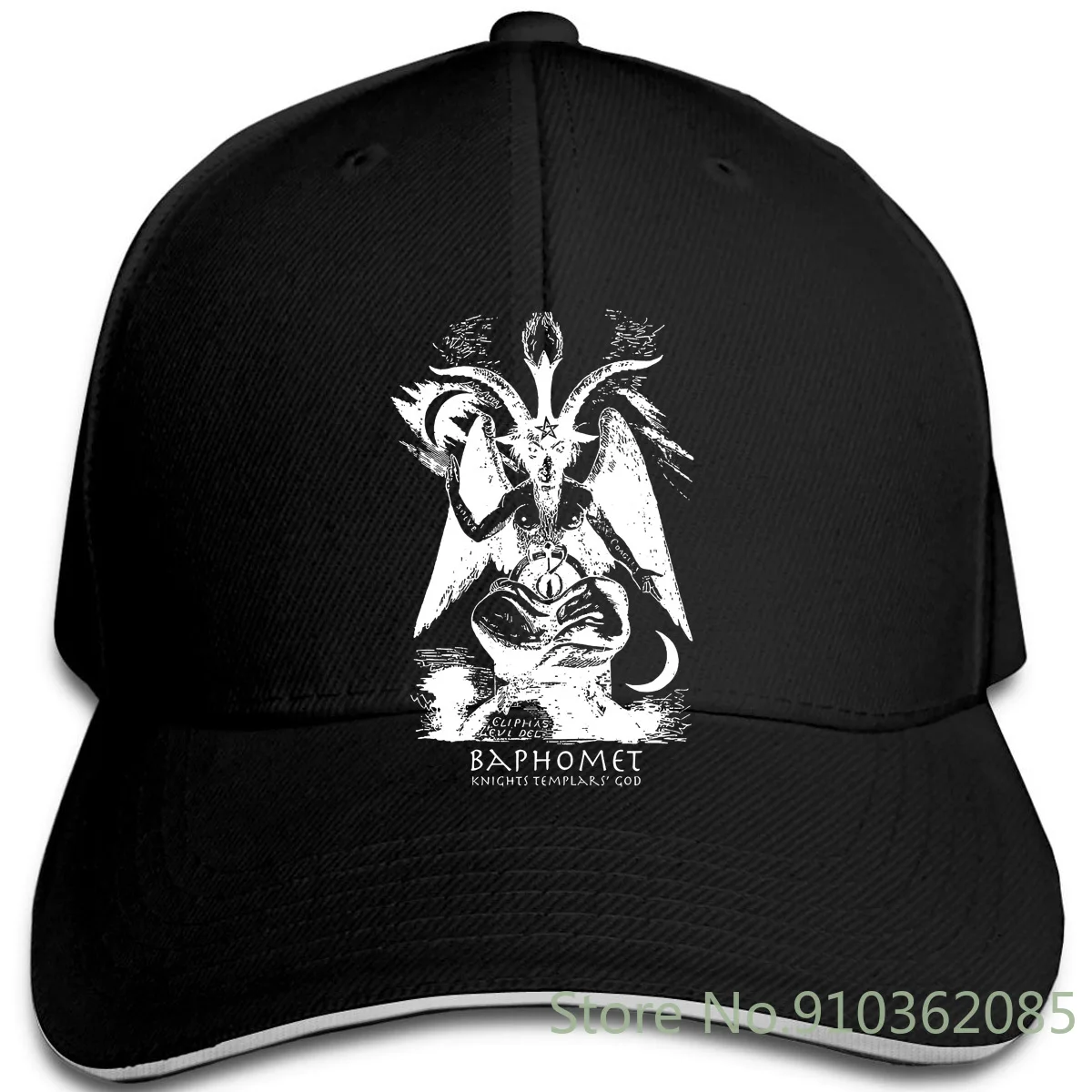 Мужская/Женская/Мужская бейсболка BAPHOMET регулируемая с рисунком злого дьявола