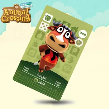 

398 Angus Animal Crossing Card Amiibo Cards Work for Switch NS 3DS Games