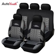Autoyouth marca bordado tampas de assento de carro conjunto universal caber a maioria dos carros cobre com pneu trilha detalhe estilo protetor de assento de carro
