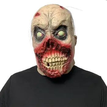 

Halloween Horror Infected Zombie Adult Head Mask Novelty Costume Party Full Face Mask Non-toxic Environmental Friendly Cosplay D