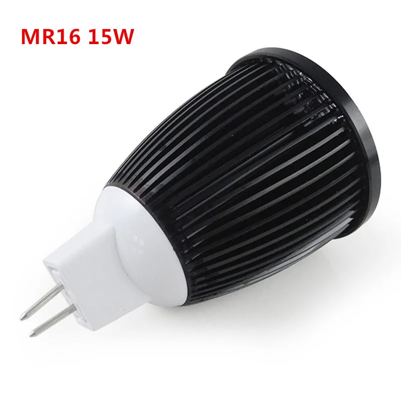 Супер Яркий MR16 COB 15W светодиодный светильник MR16 12V теплый белый холодный белый светодиодный светильник