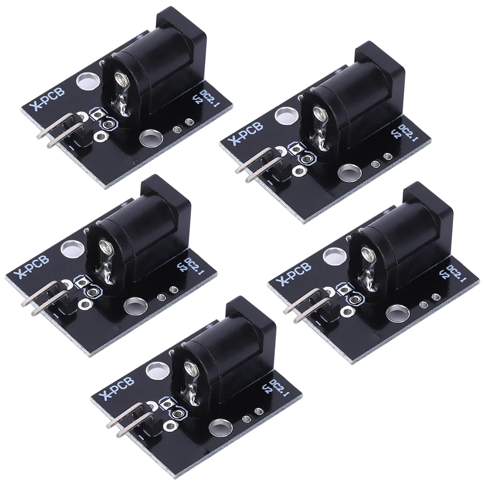 

5Pcs DC2.1 Power Interface Converter Module Pin Interface for Electronic Building Block Converter Module