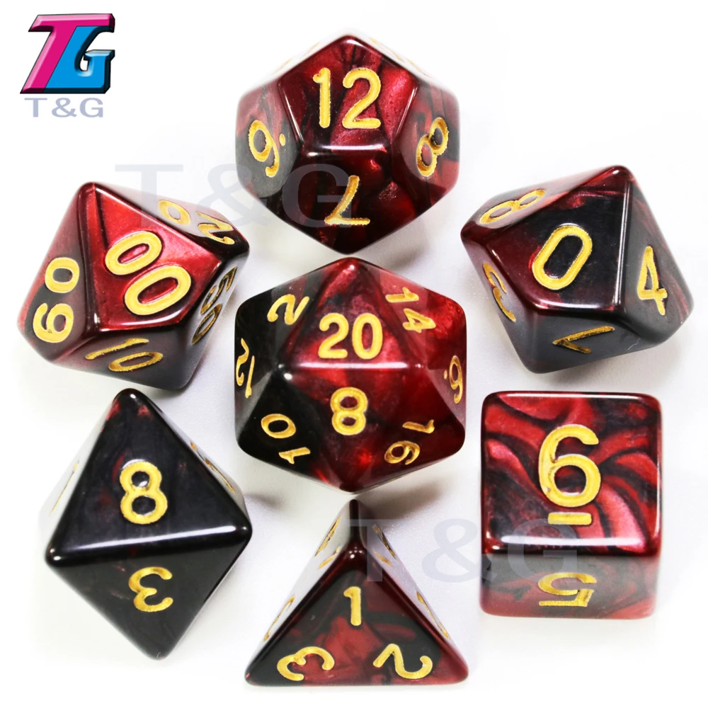 Color 02 9 цветов микс игральные кости с мешком DND RPG портативные игрушки для взрослых детей пластиковые кубики специальный подарок подземелья драконы - Цвет: Color 02