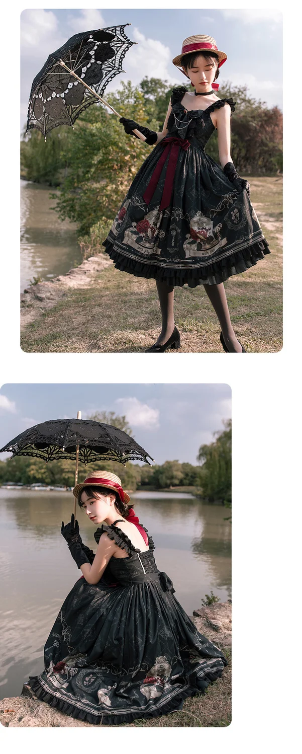 LISM Lolita Jsk Dress And Rose Gothic Style Dark Vintage Victorian Princess Party Sleeveless -Zentai shop online H1a69f38518ef473dab6b8bca22b9eb52L.jpg