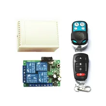 2 штуки из двух моделей 1527 пульт дистанционного управления обучающим кодом. AC 85V~ 250V 220V 4 RF канальный приемник