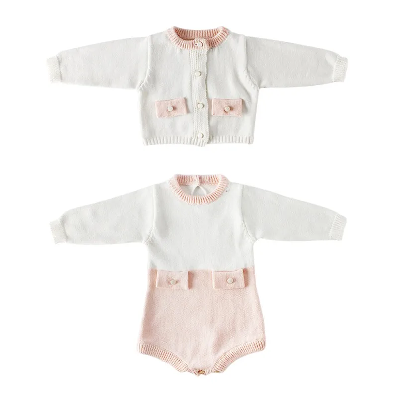 

Knitted Baby Clothing Baby Girls Clothing Cotton Princess Girl Romper Newborn Baby Rompers Girls Jumpsuit Spring Autumn