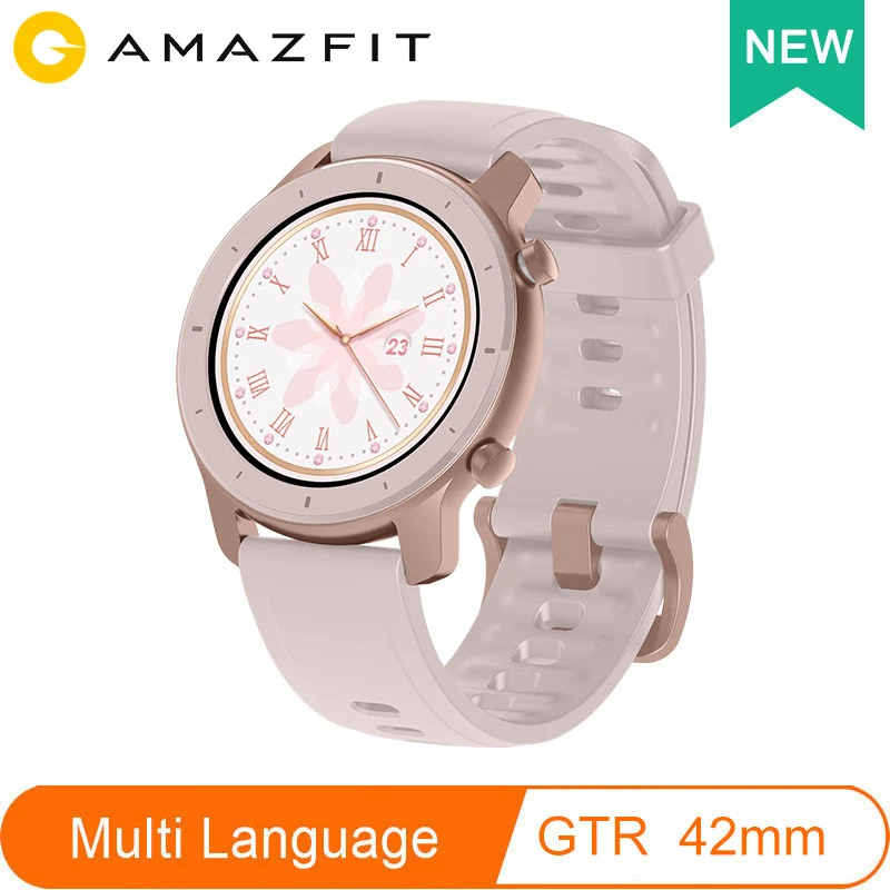 Reloj inteligente Xiaomi Amazfit GTR de 42mm, de mujer con GPS, resistente  al agua hasta 5atm y 24 días de batería para Android|Relojes inteligentes|  - AliExpress