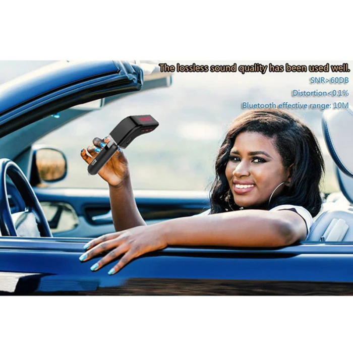 Автомобильный Bluetooth fm-передатчик беспроводной Handsfree Авто mp3-плеер двойной USB быстрое зарядное устройство NK-Shopping