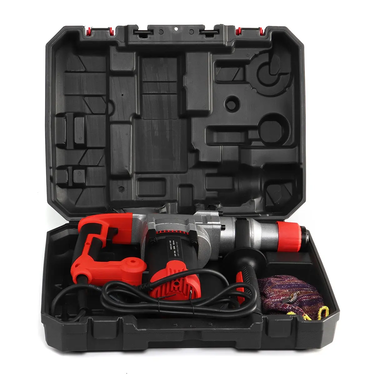 US $126.58 Multifunction 2200W 220V Electric Heavy Duty Impact Hammer Drill Concrete Breaker 360 Rotary SubHandle Impact Electric Hammer