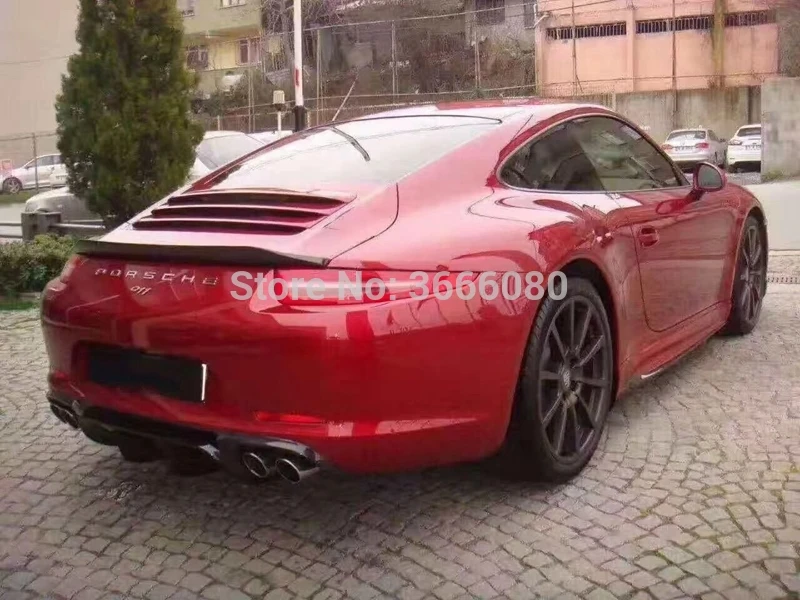 

SHCHCG 2012 2013 2014 2015 год для Porsche Carrera 911 991 стайлинга автомобилей, углеродное волокно, задняя губа, спойлер на крышу, багажник, крыло