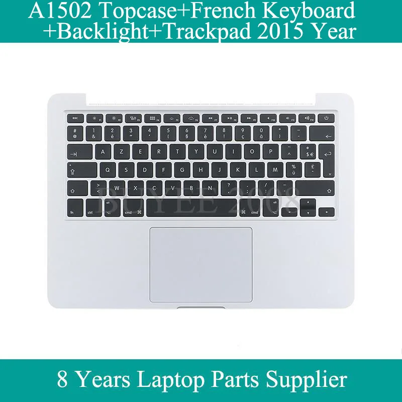 

Top Case A1502 FR Клавиатура 2015 года для Macbook Pro Французский A1502 клавиатура с подсветкой Topcase Trackpad протестирована ok