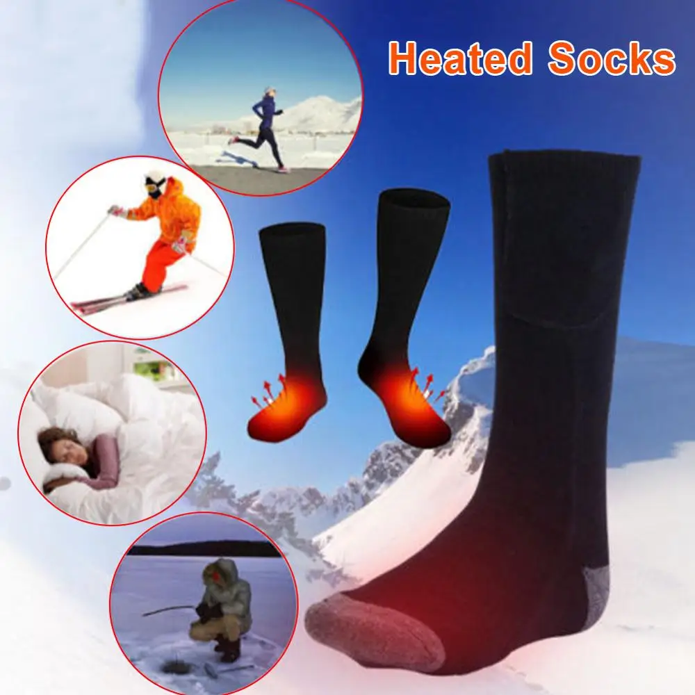 

Rechargeable Electric Heating Warm Socks Adjustable Temperature Lithium Battery Infrared Sport Socks For Unisex Foot Warmer