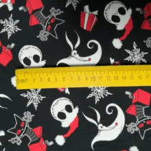 Хлопок лайкра Рождество Джек DIY ткань мягкая одежда ткань 100*160 см 1 ярд