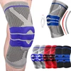 1PC Silicone Knee Pads Full Knee Brace Strap Patella Medial Support Strong Meniscus Compression Protection Sport Pads Basketball