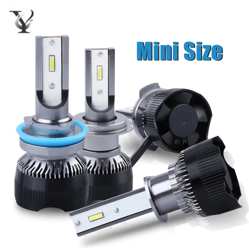

H7 H11 Led Mini Headlight Bulb Kit DOB Chip Headlamp for Car Canbus H3 H1 9005 HB3 H10 9012 Auto White Lighting Voiture 12V