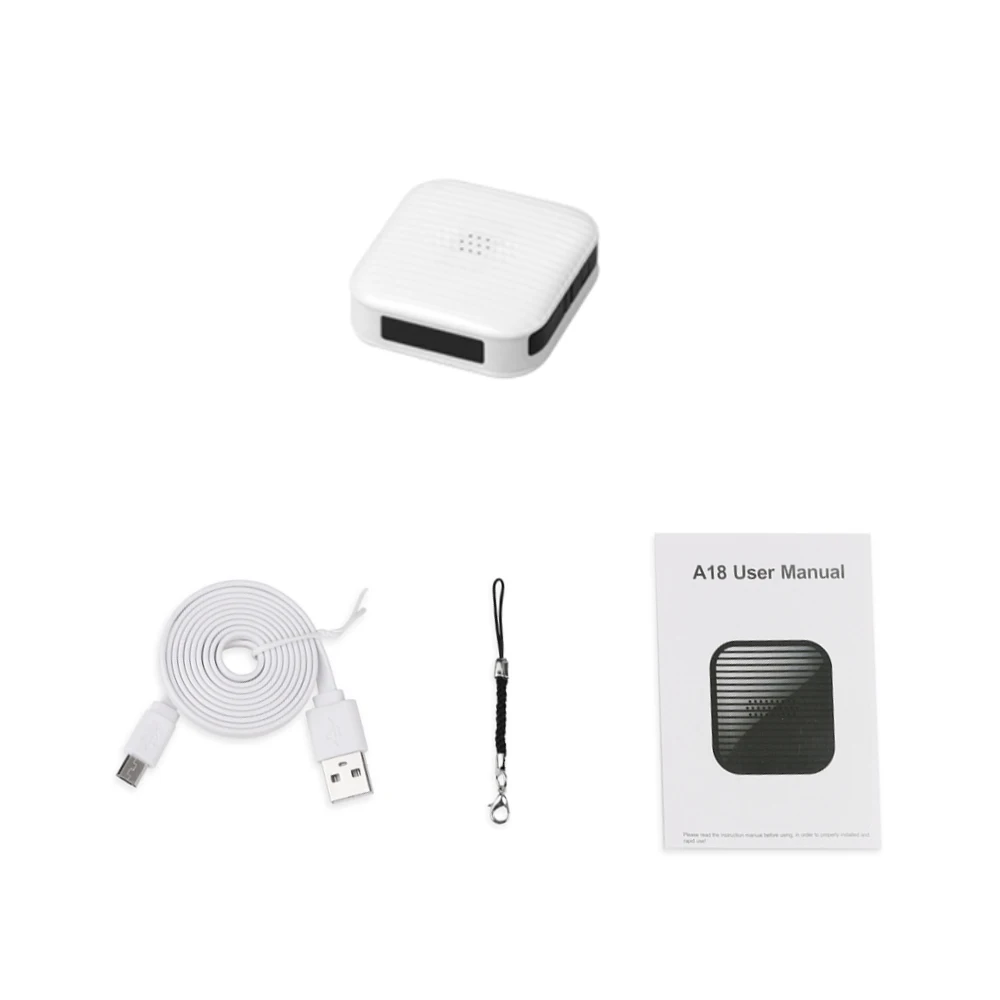 white no box A18 gps миниатюрное устройство отслеживания носимых локатор трекер для домашних животных детей пожилых поддерживает gps LBS Отслеживание с Google maps gps-сигнализация - Цвет: white no box