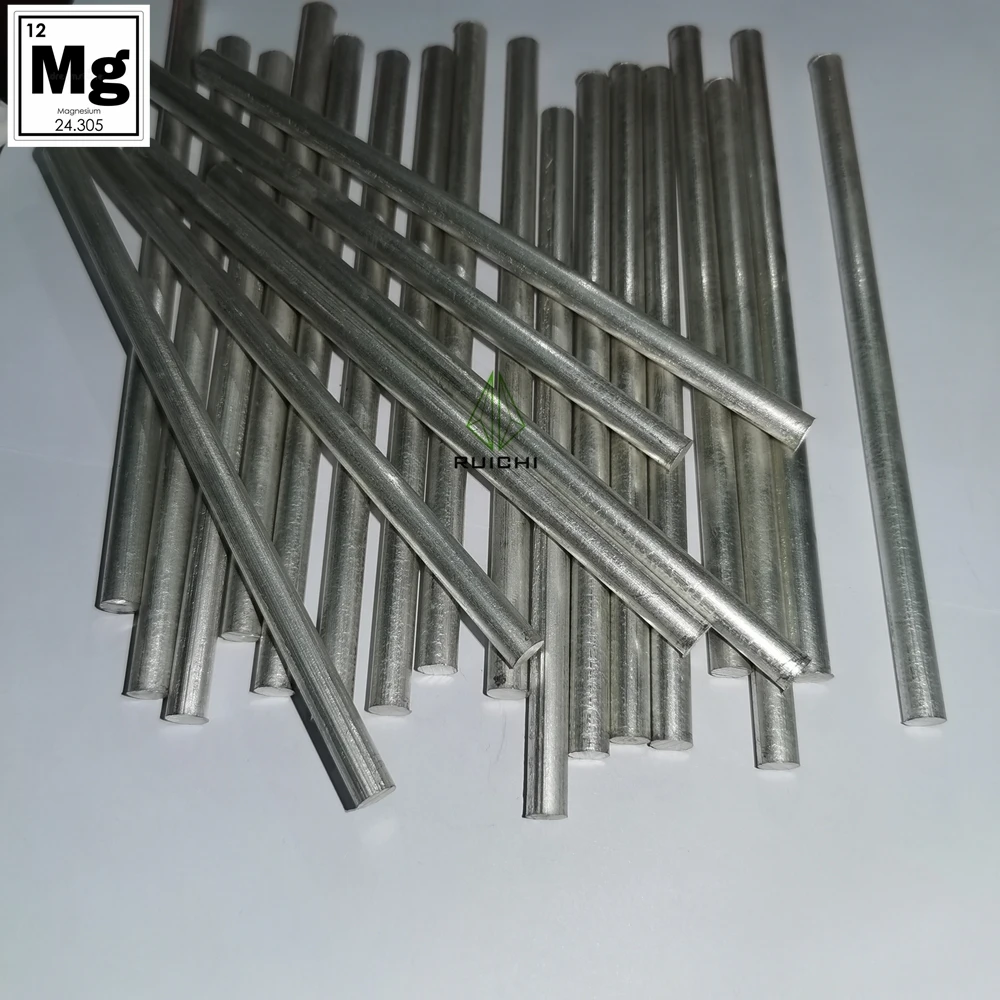 Welding Rods Carbon Arc Rods Titanium Rod 10pcs Magnesium Metals Sticks Rods 99.95% Pure 7mm Dia X 152mm Length
