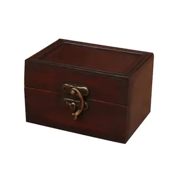 

AUGKUN Wooden Storage Box Jewelry Collection Box Organizer Creative Storage Box Cosmetics Sundries Container Promotion In Stock