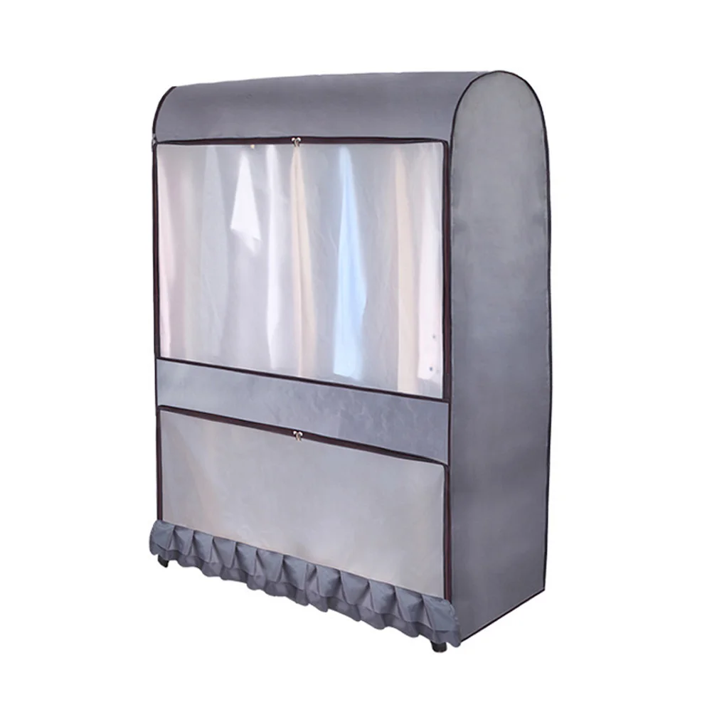gray 105cmx146cm Шкаф для одежды, пылезащитный чехол, влагонепроницаемый подвесной мешок для одежды BJStore - Цвет: gray 105cmx146cm