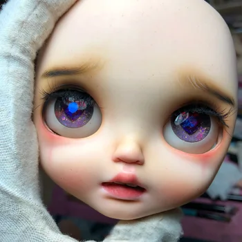 

Blyth Doll Face Plate for diy your blyth makeup Including Back Plate customization doll Nude blyth white skin Life style 6.30.1